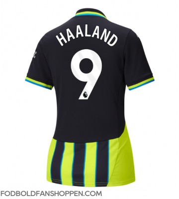 Manchester City Erling Haaland #9 Udebanetrøje Dame 2024-25 Kortærmet